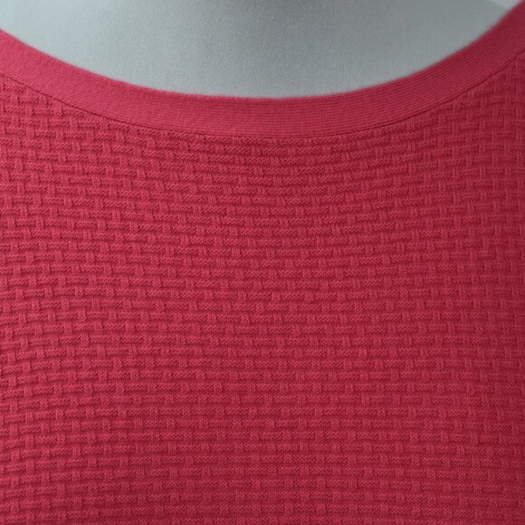 Talbots Sweater Womens XL Waffle Knit Long Sleeve Pink - Picture 4 of 7
